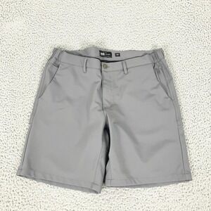 Barbell Apparel Shorts Mens 36 Gray 9" Stretch Microfiber Chino Casual‎
